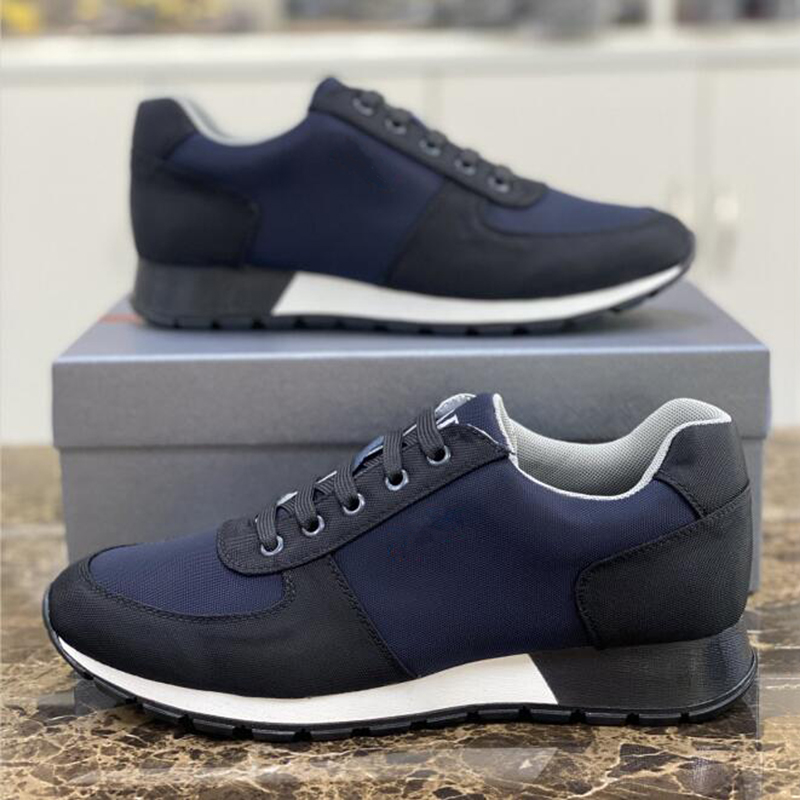

Fashion Brand Men Collision Dress Shoes Soft Bottoms Running Sneakers Italy Perfect Low Top Fabric & Calfskin Designer Breathable Run Walk Casual Trainers Box EU 38-45, #5