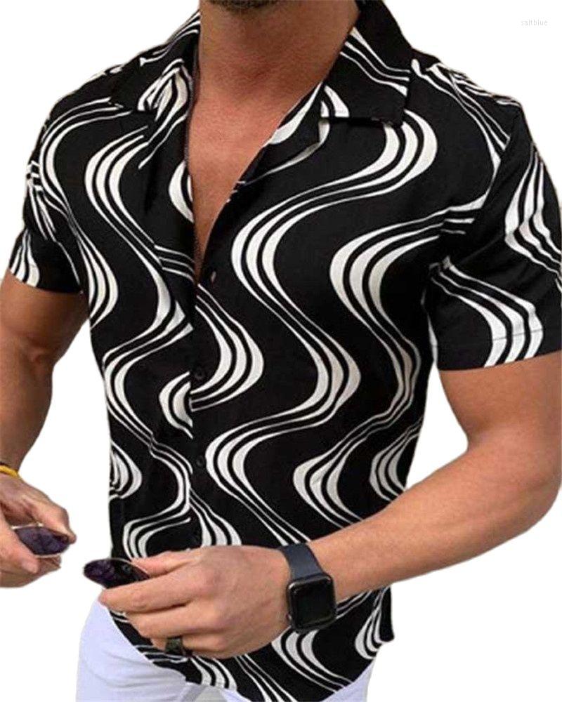 

Men' Casual Shirts 2023 Loose Breathable 3d Print Trendy Cool Fashion Hawaiian Beach Party Tops Short Sleeves Summer Men