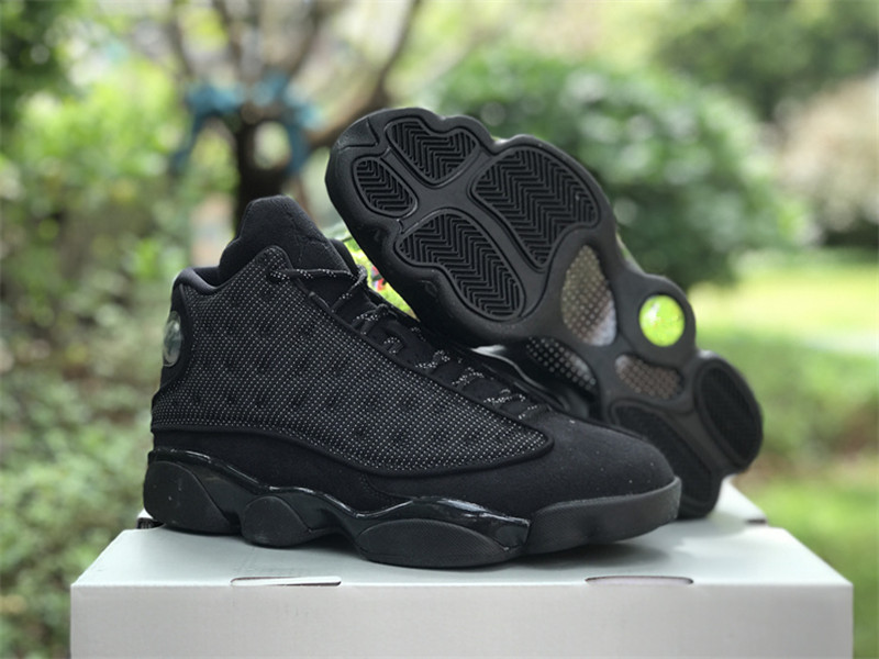 

Top Quality Basketball Shoes Jumpman 13 Black Cat Black Anthracite-Black Man Designer Shoes Sports Sneakers Whit Box
