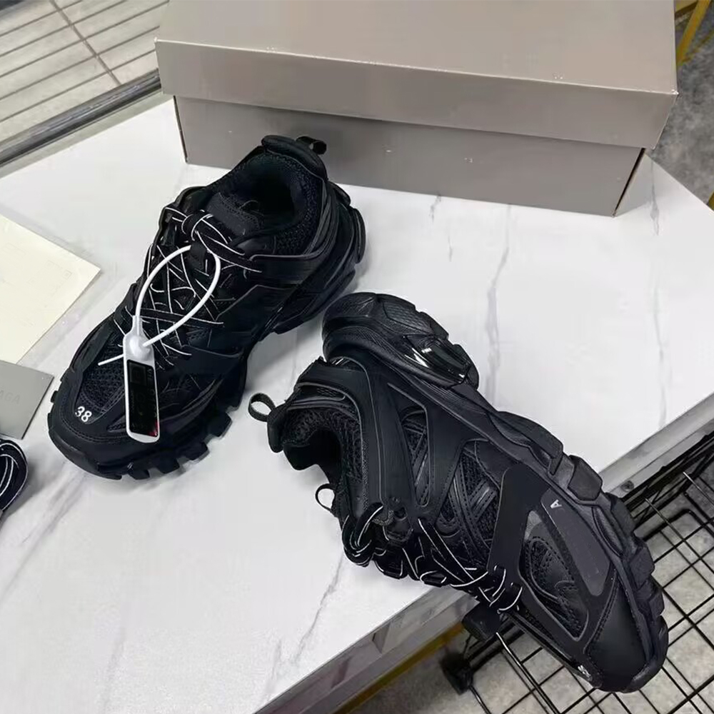 

B* Top Quality Unisex Casual Shoes Designer Mens Womens Sneakers leather Trainer Nylon Printed Platform Light Trainers Size 36-45, Color 1