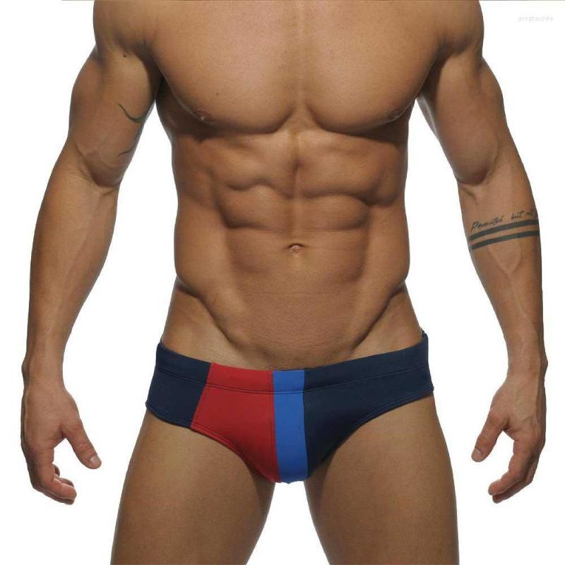 

Men's Swimwear Men's Low Rise Sexy Pouch Man Swimming Briefs Board Shorts Swimsuit Triangular Surf Swim Trunks Beach, Black