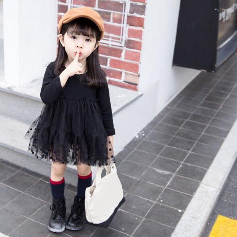 

Girl Dresses 2023 Spring Autumn Girls Dress Princess Long Sleeve Vestidos Black Kids For Children Toddler Baby Clothes JW7220, Baby girls dress