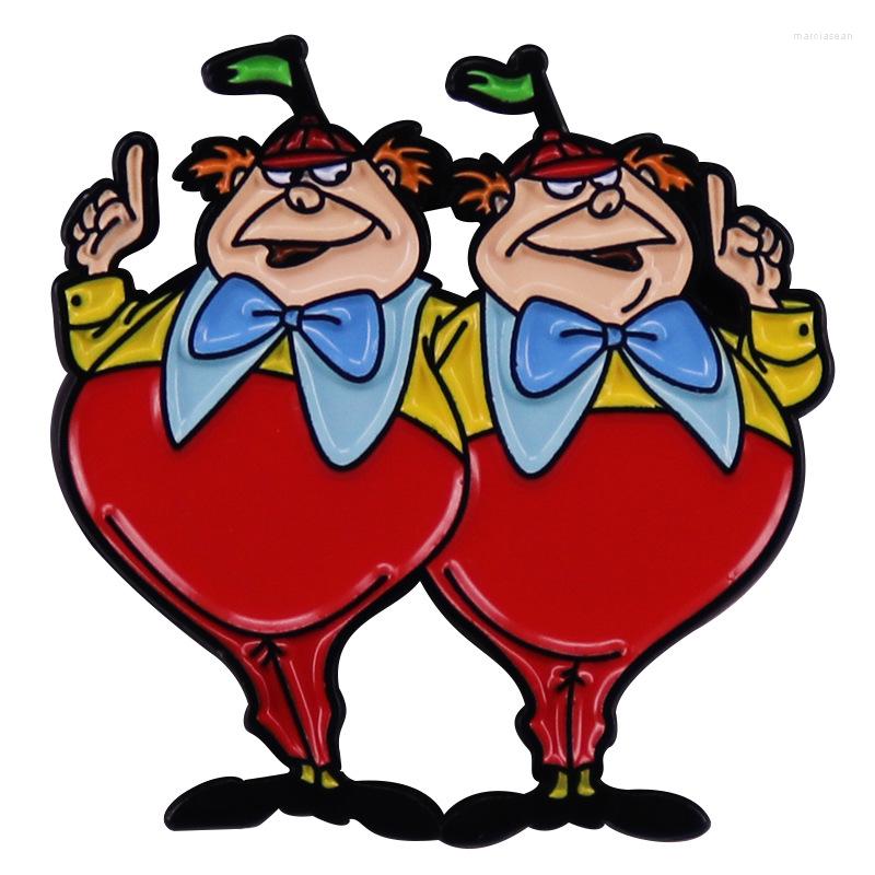 

Brooches Fairy Tale Cartoon Movies Characters Banjin And Baliang Brooch Enamel Pins Metal Badge Clothes Hat Backpack Accessory Gifts