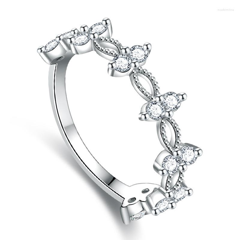 

Cluster Rings Sam Panda Silver Color Simple Finger Ring For Women Girl Solid Exquisite Fashion Jewelry Gift Dropship Wholesale