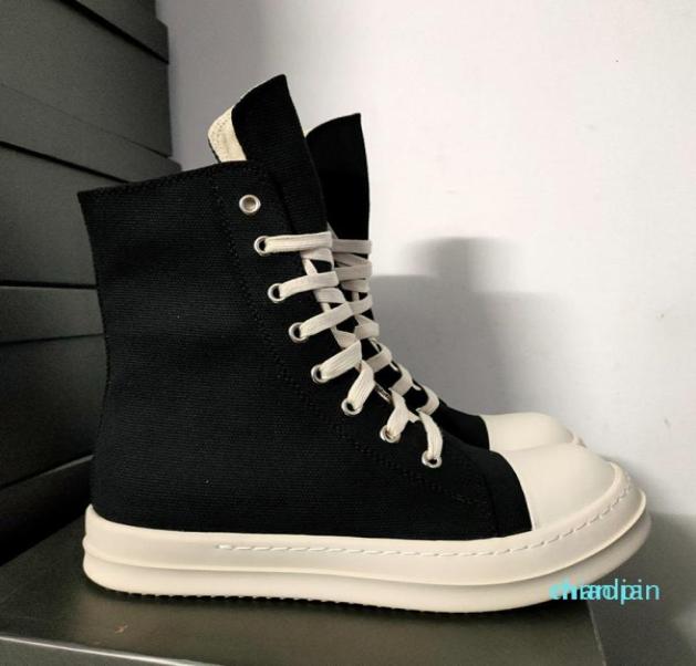 

Dress Shoes Rick Black Thick Bottom Increase Dark Owens Mens Canvas Casual Short Boots Female Board Retro Dissol shoe1111573116, Beige