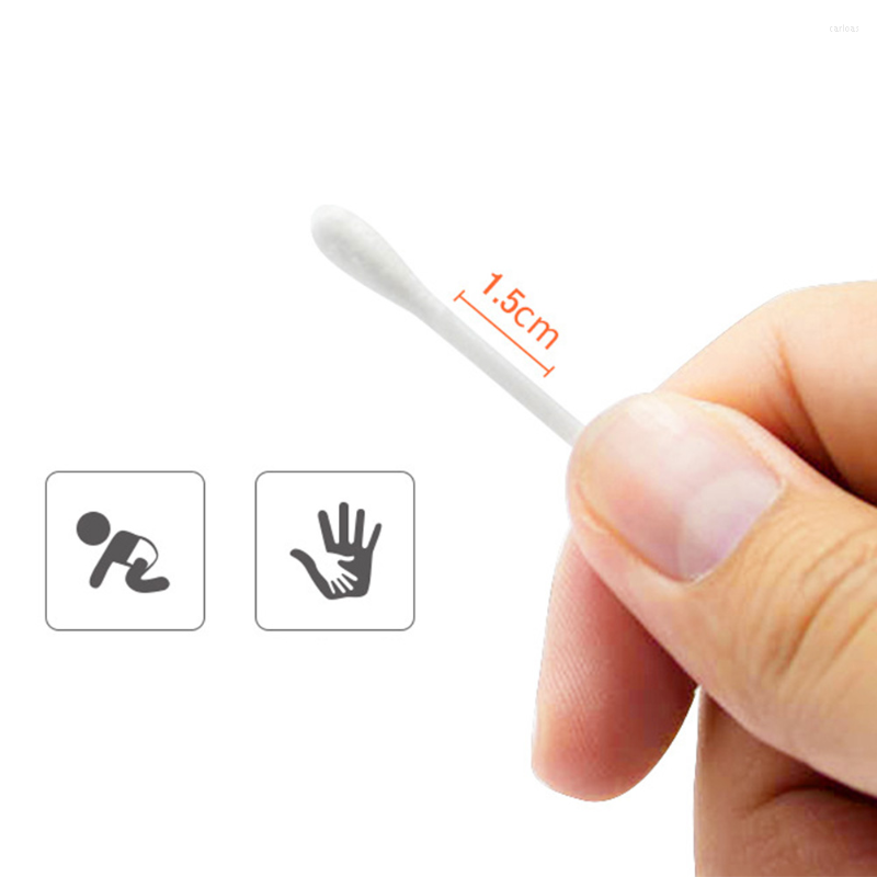 

Makeup Sponges 400 PCS/2 Cleaning Swabs Kids Ear Cotton Swab Dedicated Baby Safety