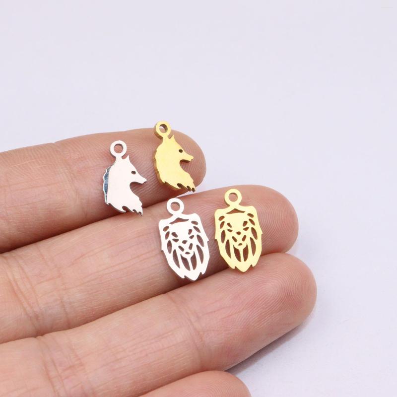 

Charms 10pcs StainlessSteel Mirror Polished Animal Fadeless Anti Allergic Women's Fashion Jewelry Charm Pendant DIY Necklace Earrings