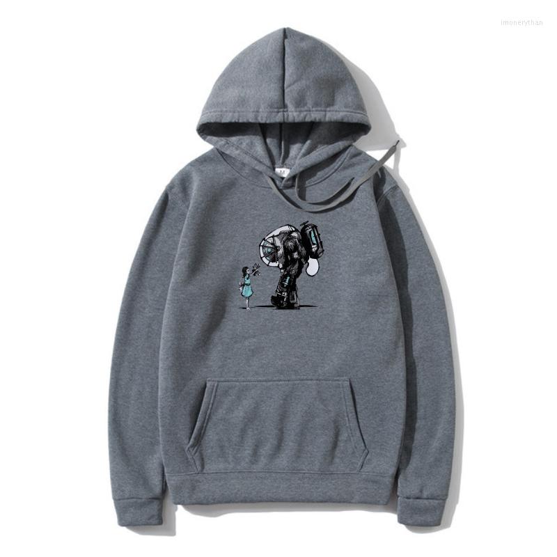 

Men's Hoodies Men Outerwear Bioshock Big Daddy Fashion Fleece Printed Summer White Women, Black