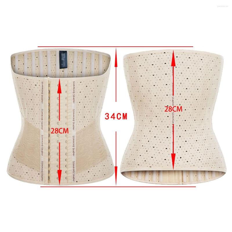 

Women's Shapers ANDREAGIRL Waist Trainer Corsets Latex Gaine Ventre Steel Slimming Underwear Body Shaper Women Bustiers Colombian Girdles, Beige