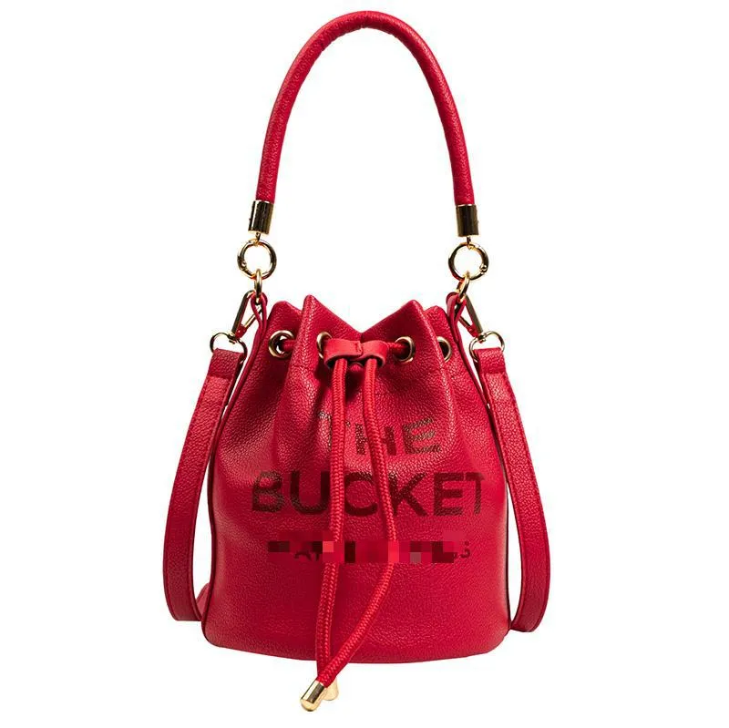 

Quality The Bucket Bag Women Shoulder Handbags The Tote Bags Designer Fashion Famous Cross Body, Red