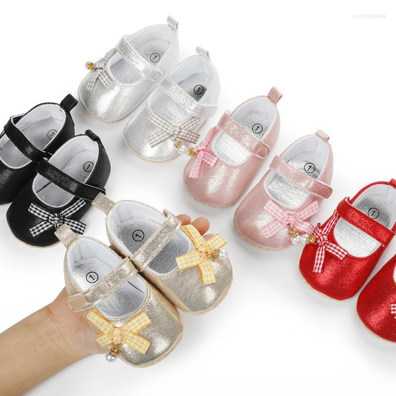 

Athletic Shoes Fashion Baby Girls Cute Born Kids First Walker Infant Princess Soft Sole Bottom Anti-slip Ins Casual, Black