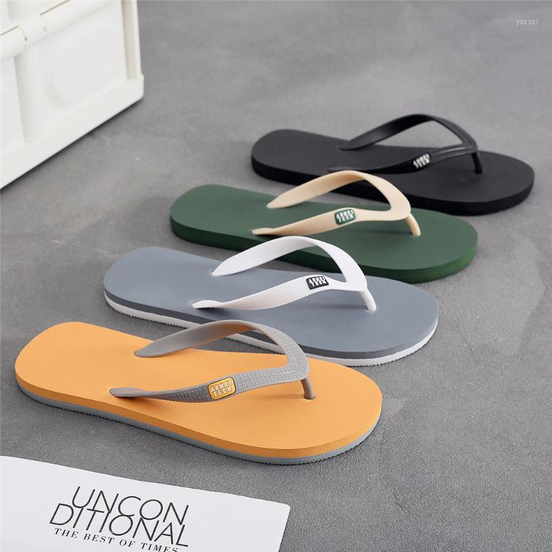 

Slippers Fashion For 2023 Summer Flip Flops Men Casual Non-Slip Male Breathable Beach Solid Comfortable Slippper