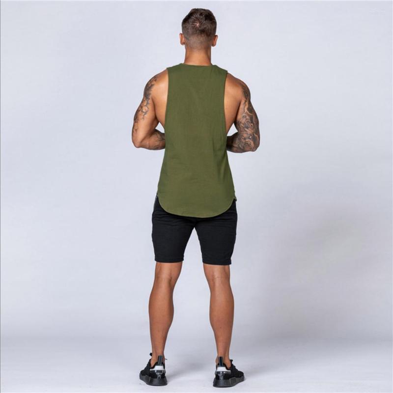 

Men's Tank Tops Stylish Pure Color Loose Bodybuilding Vest Summer Skin-touch Versatile, Black
