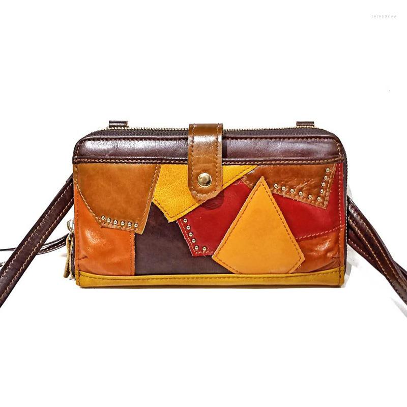 

Evening Bags 2023 Factory Direct Sale Women's Sheepskin Shoulder Bag Trend Genuine Leather Small High Quality Fashion Square, Brown