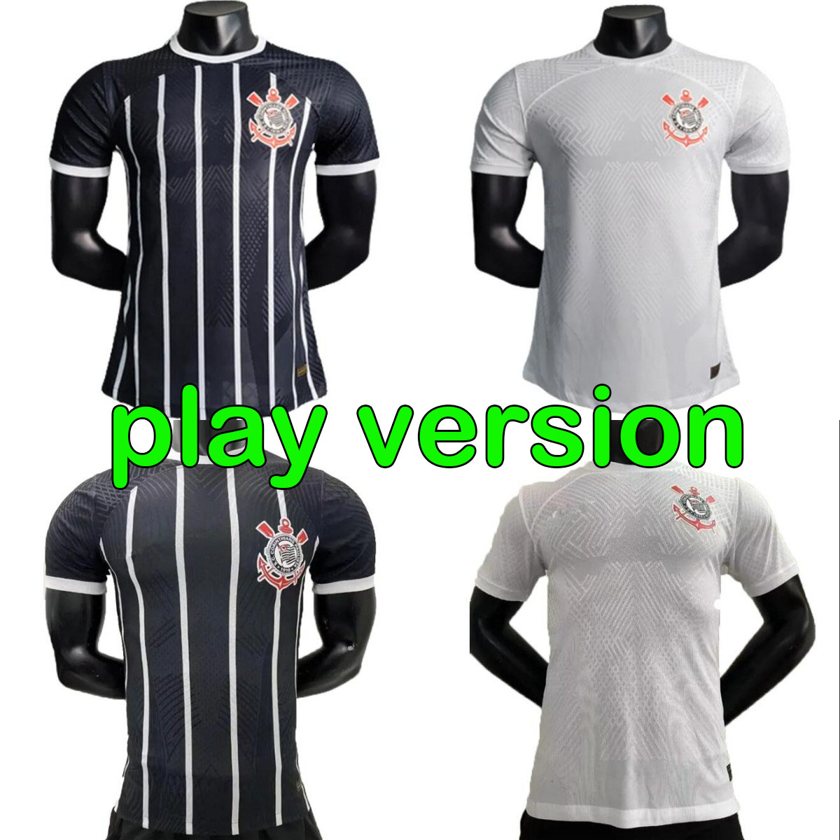 

Player version Corinthian Soccer Jerseys 23/24 Camisa Maycon WILLIAN ROGER GUEDES GIL JO FAGNER AUGUSTO Giuliano Paulinho Joao Victor LUAN, Black