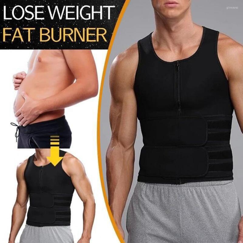 

Men's Tank Tops Shed Pound Excellent Immense Thickness Men Sweat Sauna Vest Sleeveless Gym Top Adjustable Clothing