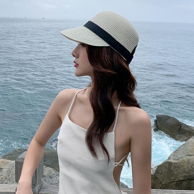 

Wide Brim Hats Versatile Summer Sun Hat Dress Up Comfortable Beach Travel, White