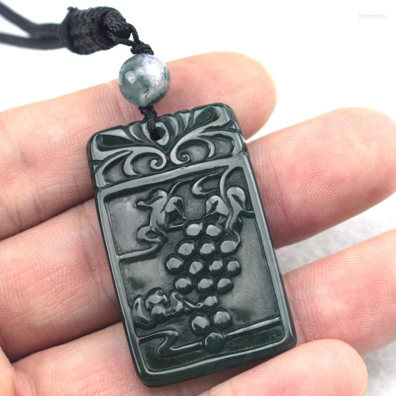 

Pendant Necklaces 26x43mm Moss Agate Pendants Natural Stone DIY Jewelry Carved For Woman Gift Wholesale!