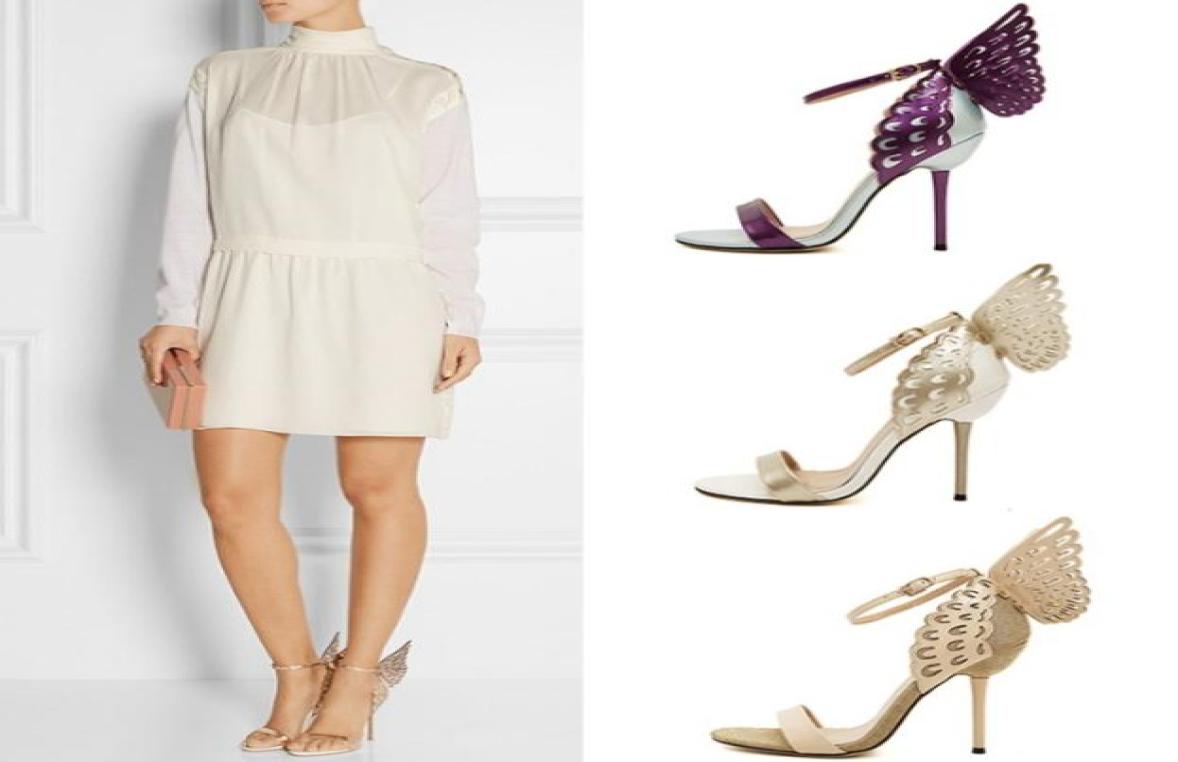 

New Sophia Webster ThreeDimensional Fantasy The Butterfly Matching High Heels For Women039s Shoes Stiletto Heels 105cm7105086, Purple