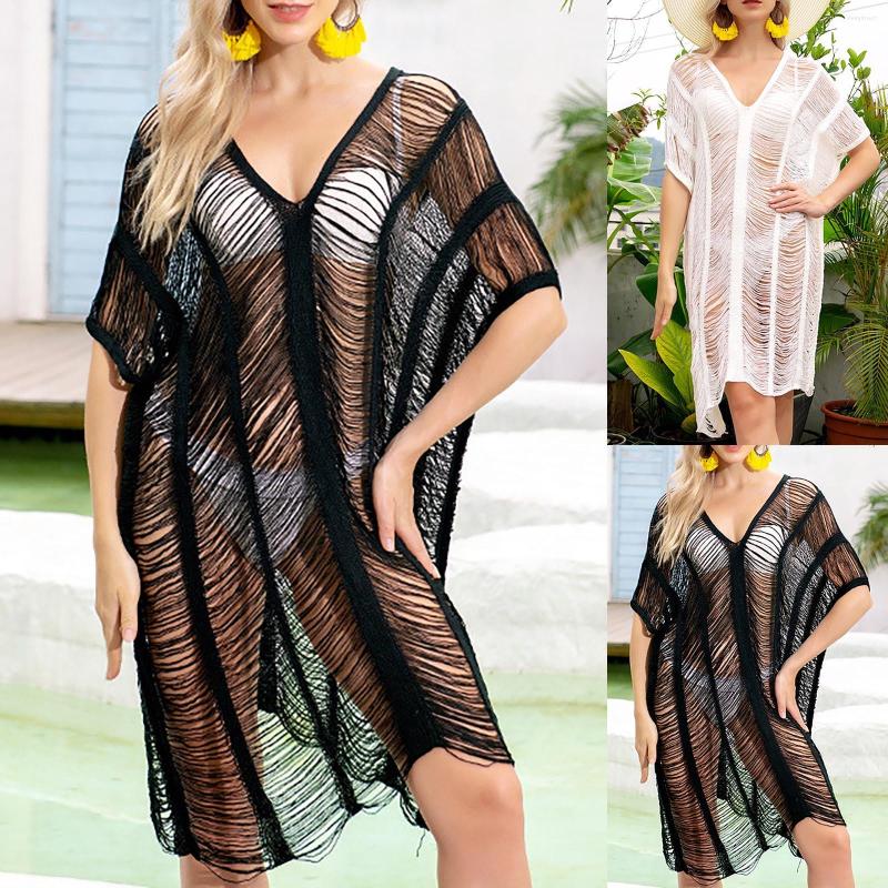 

Women's Blouses Closed Cardigan For Women Short Sleeved Women'S Bohemian Blouse Beach Skirt Hollow Sexy Ladies Bright Sweaters, Black