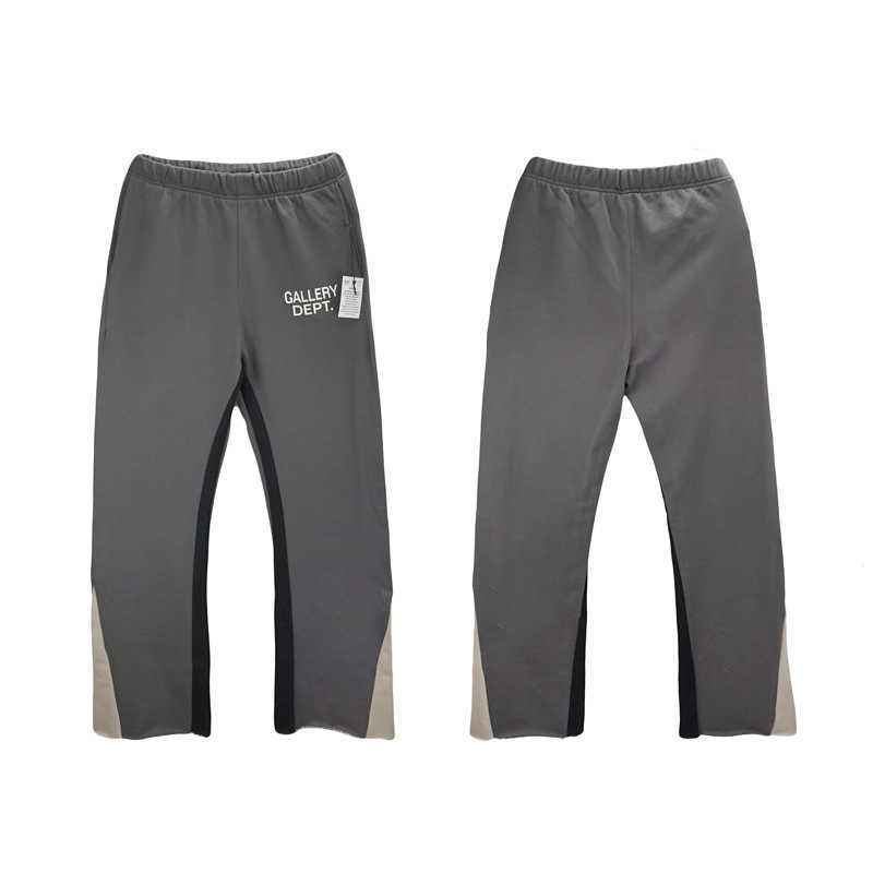 

Designer Clothing Fashion Pant Galleryes Depts Cotton Sports Casual Pants Straight Slim Fit Pants Trendy Sports Pants Drawstring Sweatpants Rock Streetwear, Gray