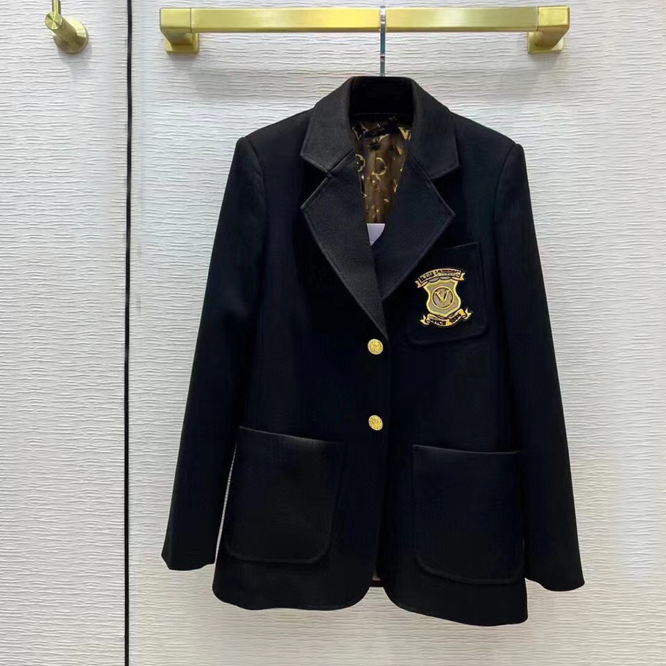 

fashion women suit designer clothes blazer with LOGO spring new released tops M01, Black