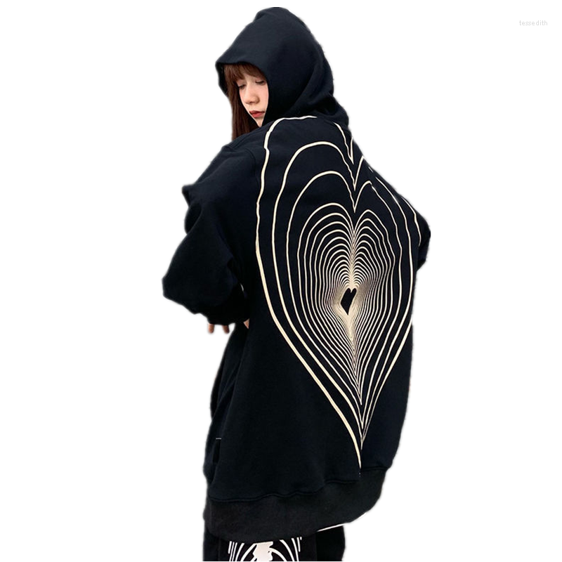 

Women's Hoodies Autumn Est Hip Hop Streetwear Women Love Double Shadow Letter Print Harajuku Hooded Sweatshirt Casual Loose Pullovers, Apricot