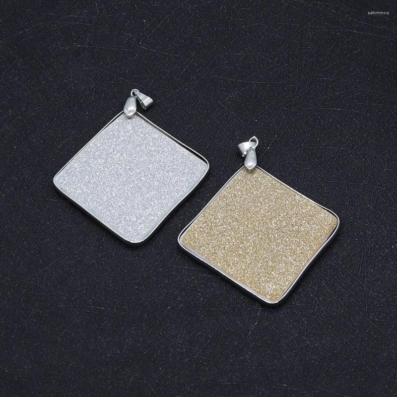 

Pendant Necklaces Natural Shell Rhombus Pendants Fashion Jewelry DIY Handmade Making Earrings Vintage Jewellery Charms Accessories