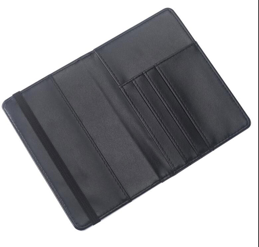 

3pcs Multifunctional Card Holders Sublimation DIY White Single Sided Blank Passport Cover, Black