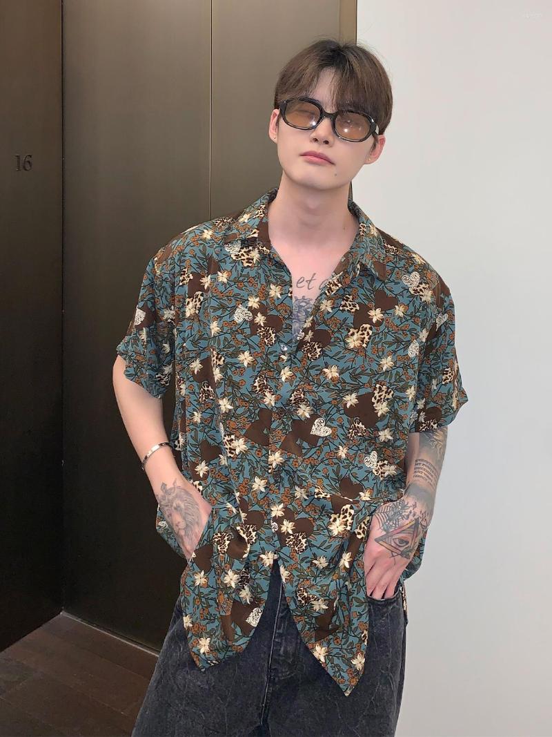 

Men's Casual Shirts Fe0570 Fashion Men's 2023 Runway Luxury European Design Party Style Clothing, Multi