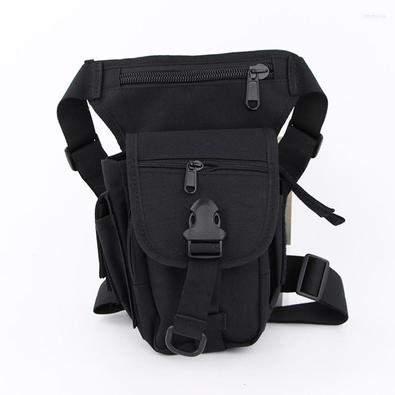 

Outdoor Bags Nylon Waterproof Military Tactical Bag Leg For Women Fanny Thigh Pack Motorcycle Waist Sport Ride, Black