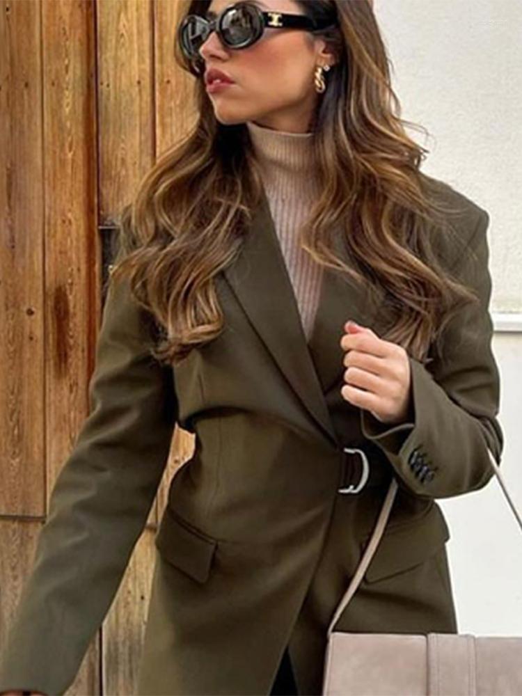 

Women's Suits Suninheart High Quality Jackets Women Loose Single Button Long Sleeve Pockets Coats Autumn Winter Female Office Outerwear 2023, Same as origin brand