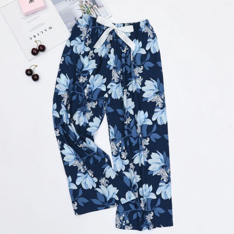 

Women's Sleepwear 2023 Women's Clothes Viscose Korean Casual Cropped Pants Floral Wide Leg Trousers Home Sports Wear Girls, Shorts