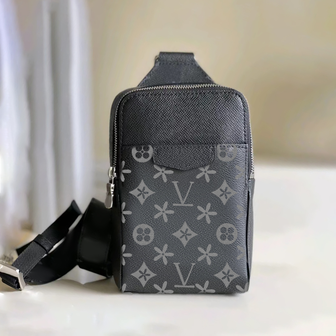 

Mens M30741 the tote bag outdoor Slingbag Womens designer bag louvis cross body travel Waist Bags wallet luxury Genuine Leather handbag Shoulder classic clutch bag, Damier graphite