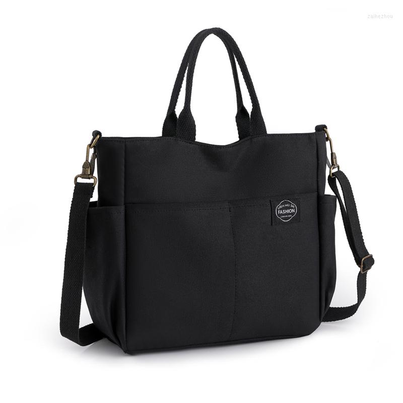 

Evening Bags Casual Crossbody Shoulder Bag Women High-Capacity Canvas Waterproof Multifunctional Messenger For Lady Handbags, Black