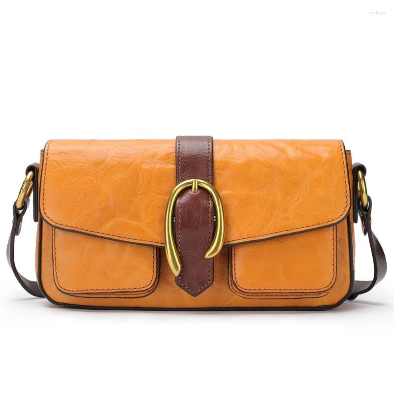 

Evening Bags Fashion Genuine Leather Brown Women's Bag Chain Crossbody Oversized Capacity Designer Handbag Messenger, C1