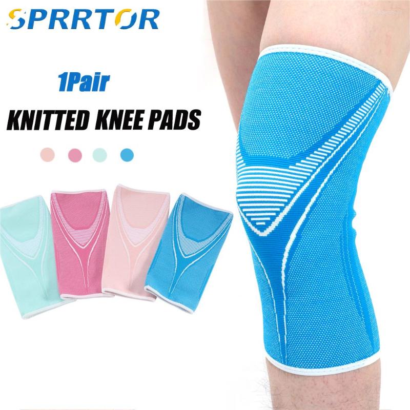 

Knee Pads 1Pair Sport Brace Compression Sleeve Support For Men &Women Running Hiking Arthritis Joint Pain Relief, Blue