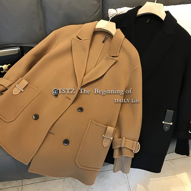 

Pants Order Wholesale 2022 New Winter Solid Color Women'S Coat Long Sleeve Wild Casual Korean Women'S Coat, Black