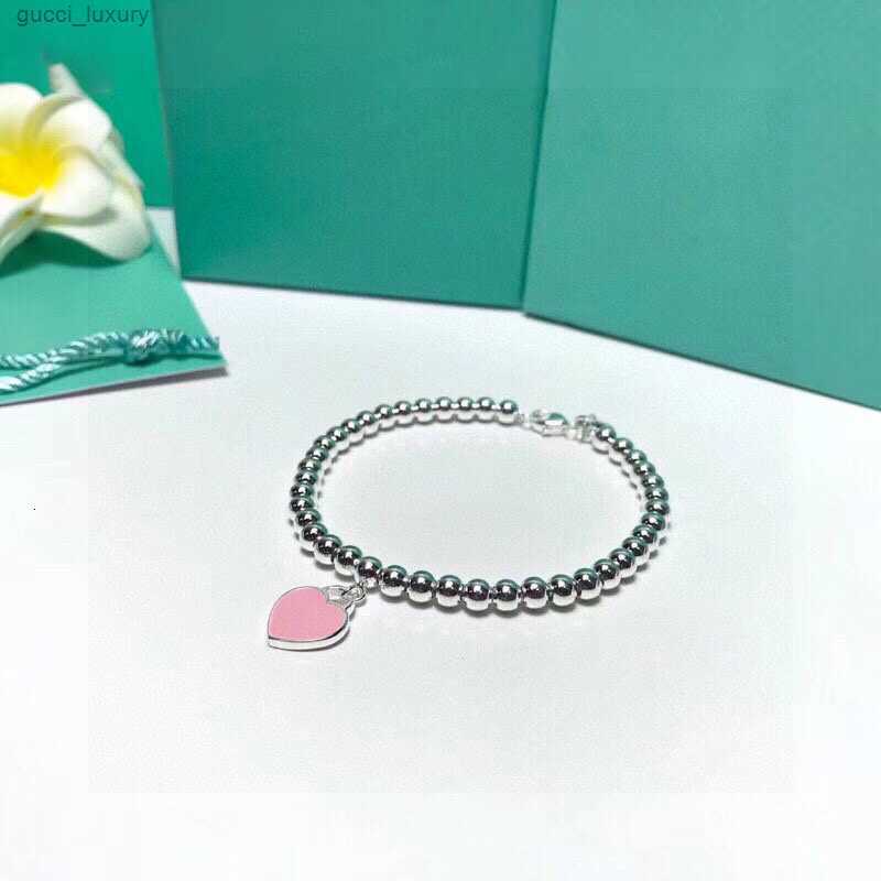 

Luxurys Designers Pearl bracelet Women Charm bracelet Trend fashion high quality bracelets boutique gift jewelry pretty beautiful Double heart Enamel