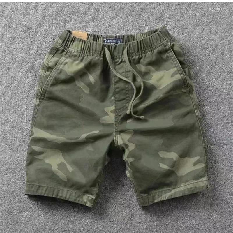 

Men's Shorts Summer Tide Men American Classic Loose Comfortable Casual Camouflage All-match Sweatpants, Black