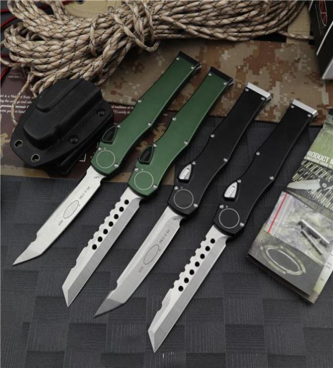 

HALO VI Automatic knife D2 Blade Pull tail 6061T6Aviation aluminum alloy Camping survival Tactical knives Outdoor BM3300 EDC Tool3506203