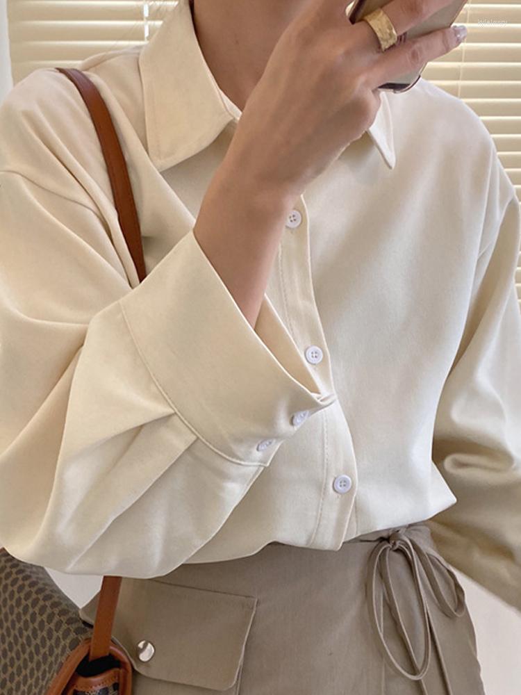 

Women's Blouses Y2k Chic Loose Women Shirt 2023 Spring Long Sleeve Turn-down Collar Ladies Shirts Single Breasted Fashion Female Tops, Ginger