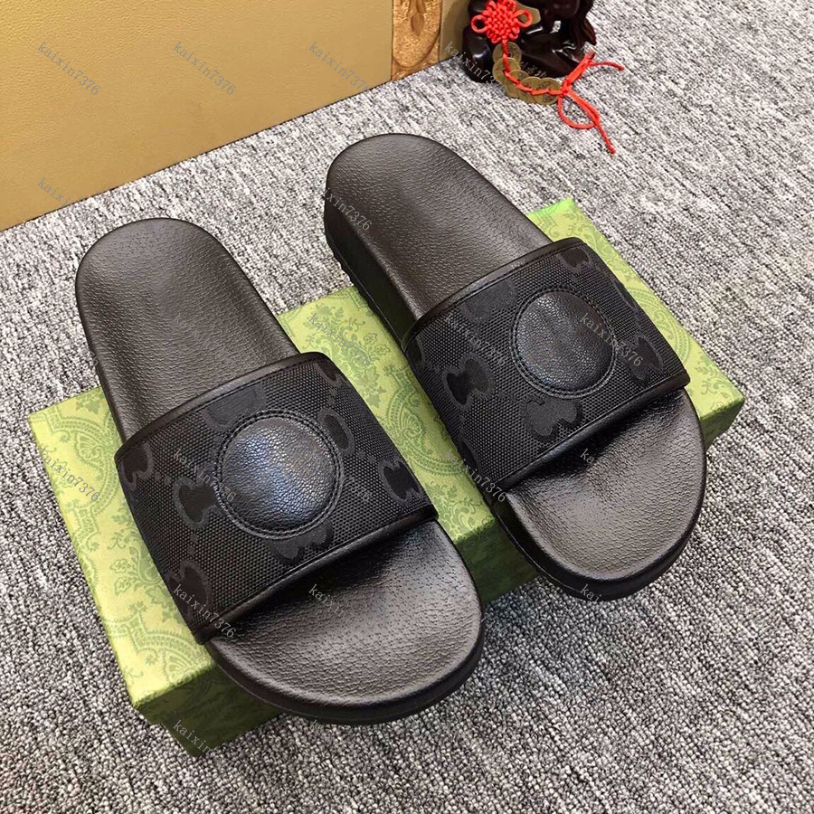 

2022 Designer slippers Classic Sandals Genuine Leather Fashion Shoes Ladies slipper Beach Flat heel Flip Flops with dustbag size 35-46