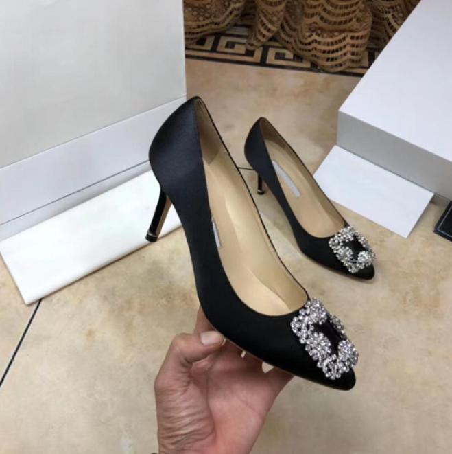 

styles Pointed High Heel shoes Women Pumps Top Quality Mature Metal Stiletto Heels Women Slip on Party Tacon with box3734282, Silver