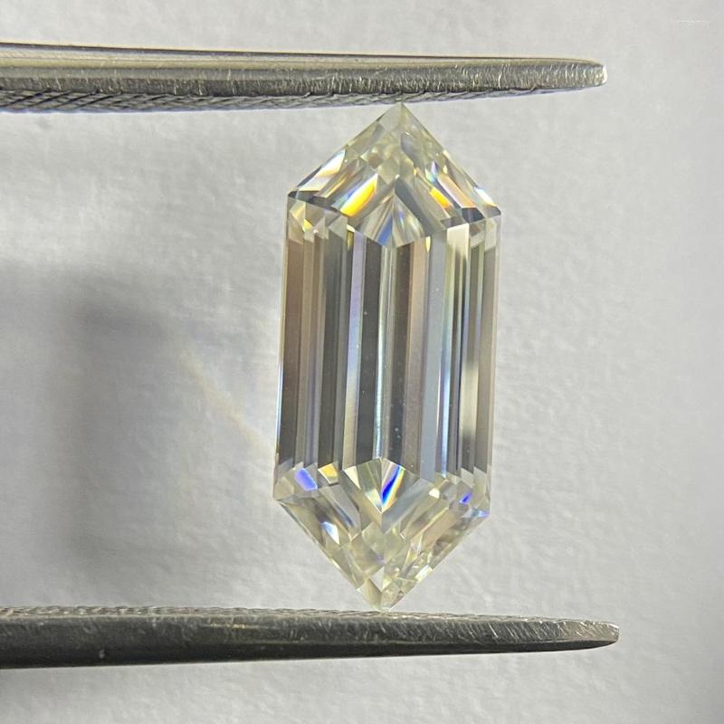 

Loose Diamonds Meisidian Hexagon Shape 3 Carat 6x14mm VVS1 Moissanite Diamond Stone