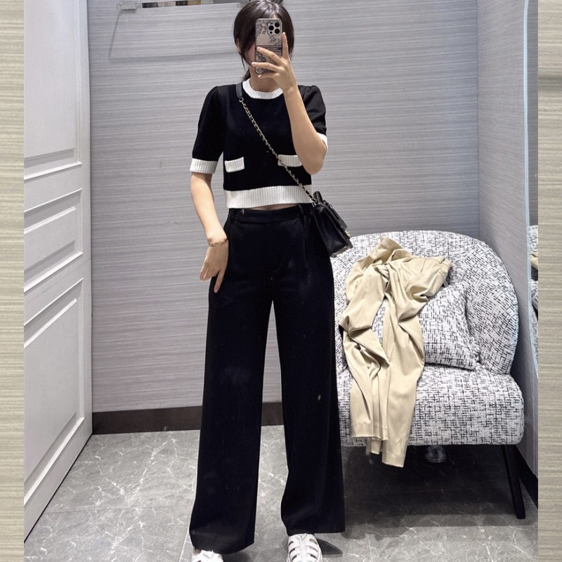 

pants women flare leggings Fashion Long Pants Waist Fitted Straight Leg Loose Trousers Daily Casual Clothes, Beige