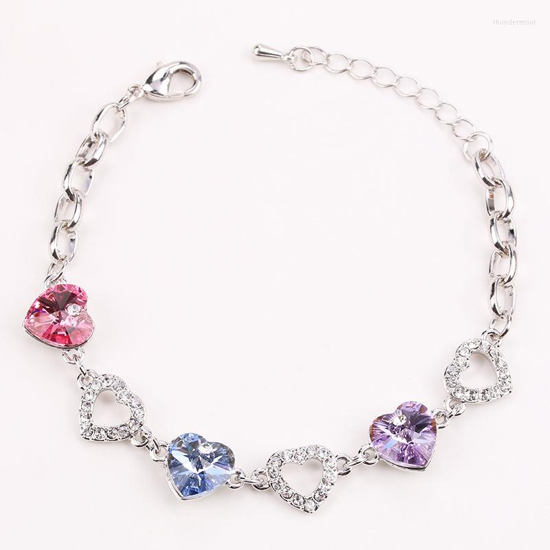 

Link Bracelets BN-00067 Fine Jewelry Women Wholesale Items For Resale In Bulk Heart Luxury Valentins Day Gift Lovers