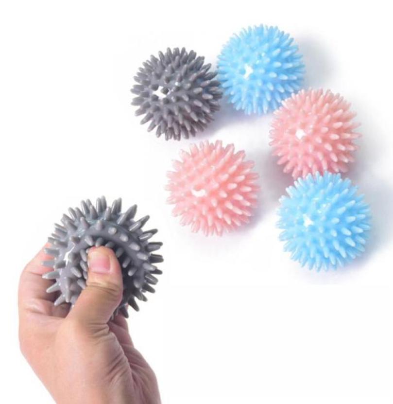 

Fitness Balls TPR 7CM Diameter Hollow Soft Spike Ball Hand Strength Recovery Exercise Massage Yoga Spiky Massager Trigger Point3879069