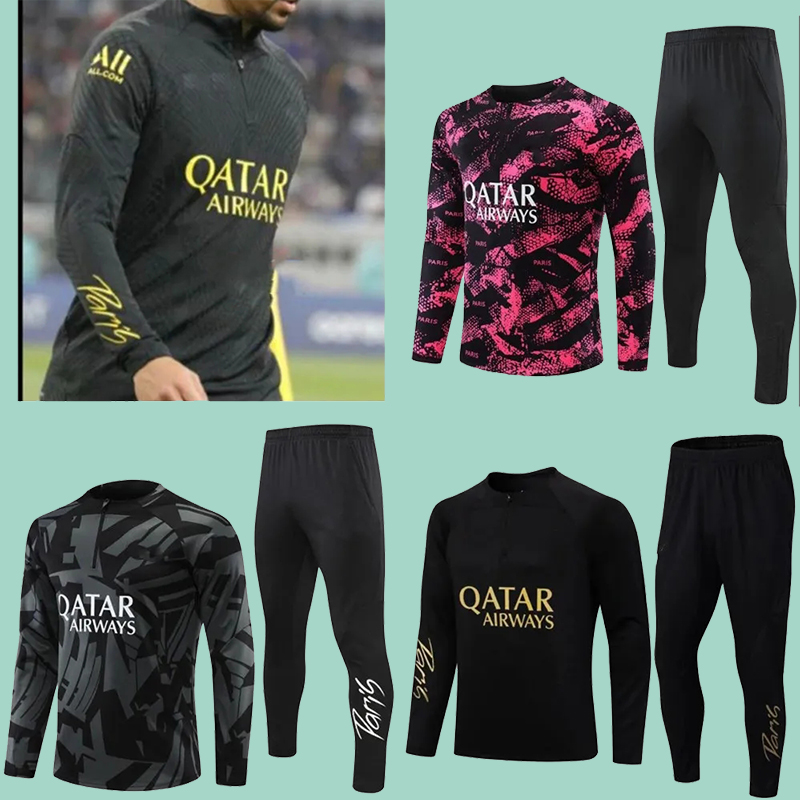 

tracksuit PSGs MBAPPE jacket futbol 22 23 24 Men Long sleeves Survetement sets Hommes Sportswear  training suits football tracksuits top -2X Football suit