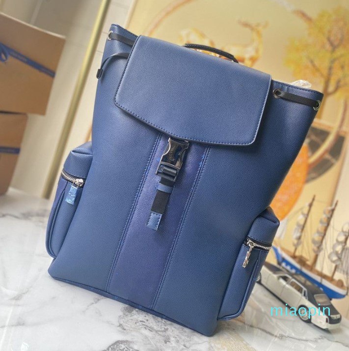 

Designer-bag Man leather Travel Back Bags Men's For Backpacks Bag Laptop Outdoor Packs Fashion designer Backpack duffle, Blue